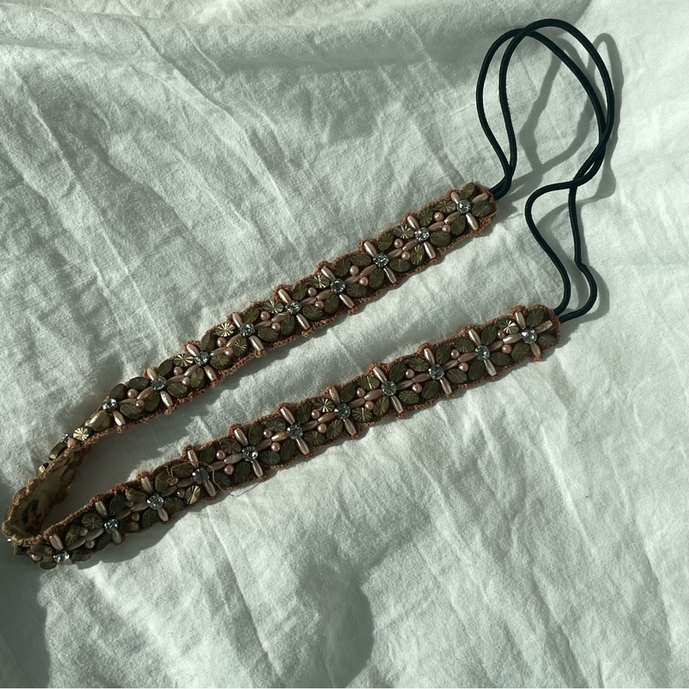 Anthropologie Deepa Gurnani Beaded and Crystal Headband